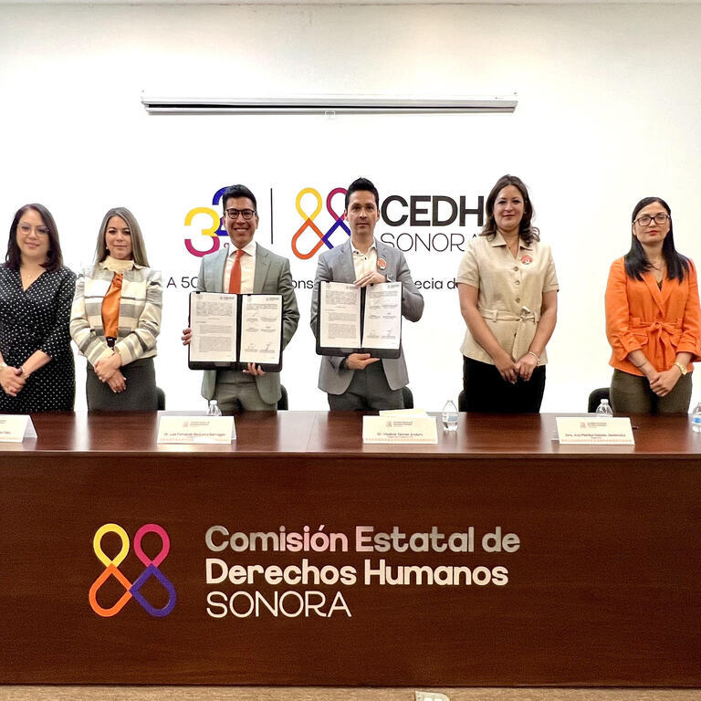 Firma TEE Sonora y CEDH Sonora convenio de colaboración para impulsar la capacitación y difusión en derechos humanos y paridad de género